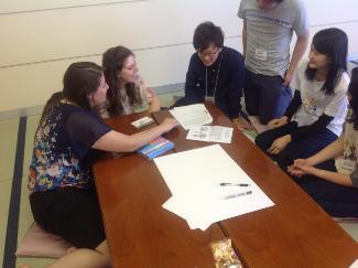 Roberts Fellows participated in a number of activities in 2013-14, including this English Camp with Shikoku University students in Japan.